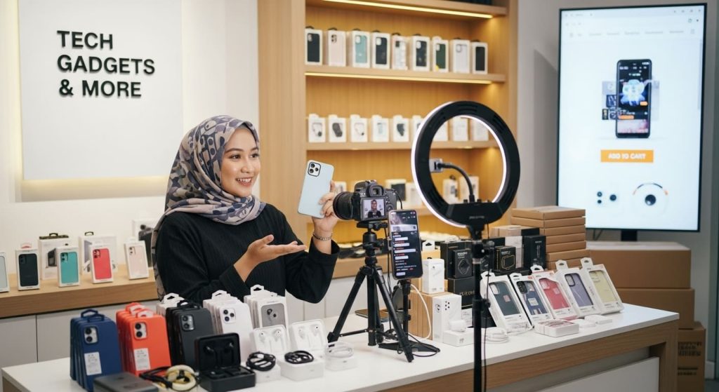 Jualan aksesoris HP online dengan produk tren 2025